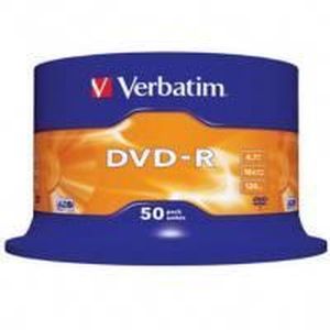 CD - DVD VIERGE DVD-R Verbatim 16X Spindle(X50) - Capacité 4.7 Go 