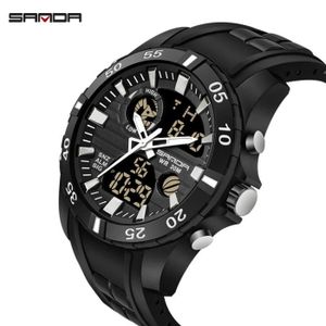 MONTRE Waterproof Montre Homme Sport Double Affichage Ana