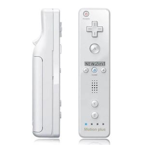 CONSOLE WII Manette de jeu sans fil 2 en 1 pour WII Motion Plus, Joystick, télécommande pour Console Nunchuck Wii [13E1C7A]