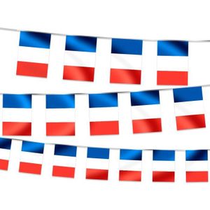 BANDEROLE - BANNIÈRE Guirlande de 3 mètres (Alsino 00/1017): 9 drapeaux