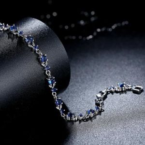 BRACELET - GOURMETTE Bracelet cristal SWAROVSKI ELEMENTS - YIB026-BU - Plaqué or rose - Femme