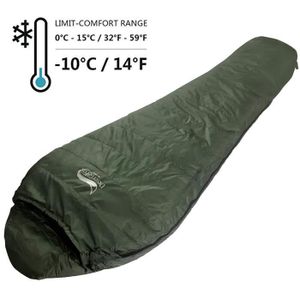 SAC DE COUCHAGE Desert & Fox Sac de couchage chaud en duvet de canard pour adultes, couverture de camping pour la randonné