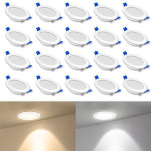 LED Plafond à Encastrer Spot Chambre-Salon Verre Spot Lampe Couloir Lampe  Rond