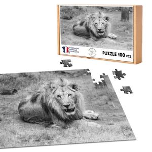 Puzzle Lion 500 Pièces 35x48cm Noir & Blanc