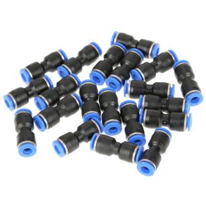 20 Pièces Raccords Pneumatiques M5 4mm - Raccord Rapide Mâle Droit Pour Tuyau D'Air Haute Pression