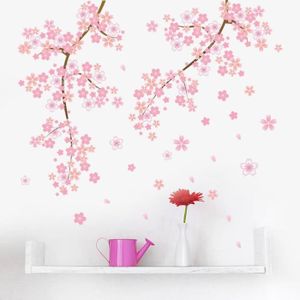 Stickers Stickers muraux - Macro photo de fleur de cerisier - noir et blanc  - 120x120