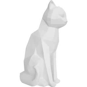 STATUE - STATUETTE Statue chat blanc assis ORIGAMI