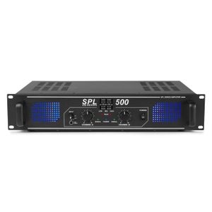 AMPLI PUISSANCE SkyTec SPL 500 - Amplificateur 2x 250 Watts, Égali