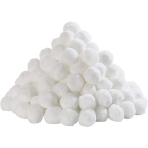 POMPE - FILTRATION  Balles filtrantes pour piscines intérieures et extérieures 700g  100 % polyéthylène Recyclable  Blanc Remplacent Sable Filtrant97