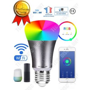 AMPOULE INTELLIGENTE TD® Ampoule Haut parleur bluetooth connectée intelligente coloré LED contrôle éclairage maison changement couleur lampe ambiance