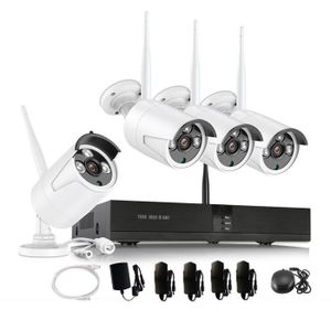 CAMÉRA DE SURVEILLANCE TD® Équipement caméra vidéo surveillance intelligent vision nocturne sans fil WIFI réseau HD système machine enregistreur disque