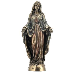 Statue Vierge Marie 30 Cm – Figurines Religieuses Catholiques En Résine Blanche, Idéale Pour Jardin, Bureau Ou Maison