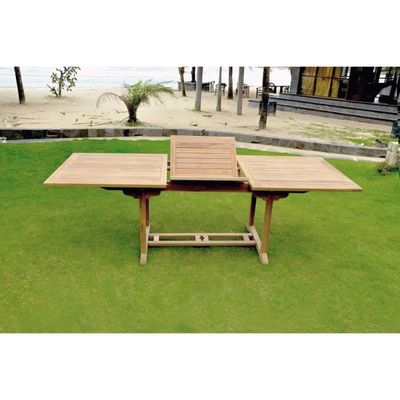 Table de jardin en bois eucalyptus foncé 180 x 100 cm TUSCANIA