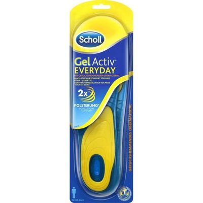 Semelles pour hommes SCHOLL Gel Activ Work Anti odeurs et double rembourrage Bleu Bleu Bleu Cdiscount Chaussures