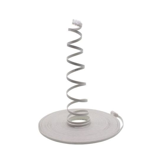 DeleyCON 5m CAT6 Câble Réseau Plat 1000Mbit Gigabit LAN - Cat 6 RJ45 Ethernet Câble Patch Câble De Pose Plat - Pour Internet Switch Router Modem Patchpanel - Noir