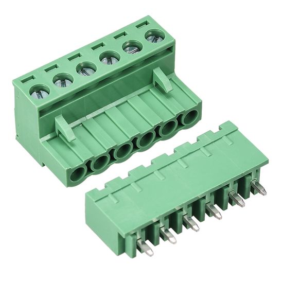Bornier Enfichable PCB 5,08mm - Pas 4 Broches - 10 Jeux (set) - 15A - Marque Uxcell - Neuf Sous Emballage