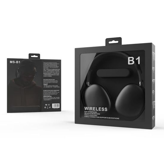Casque Bluetooth Hifi Sonorque Sans Fil Stéréo Au-dessus de l'Oreille Casque  Écouteurs Écouteurs Tête Écouteurs Écouteurs Pour Iphone Xiaomi