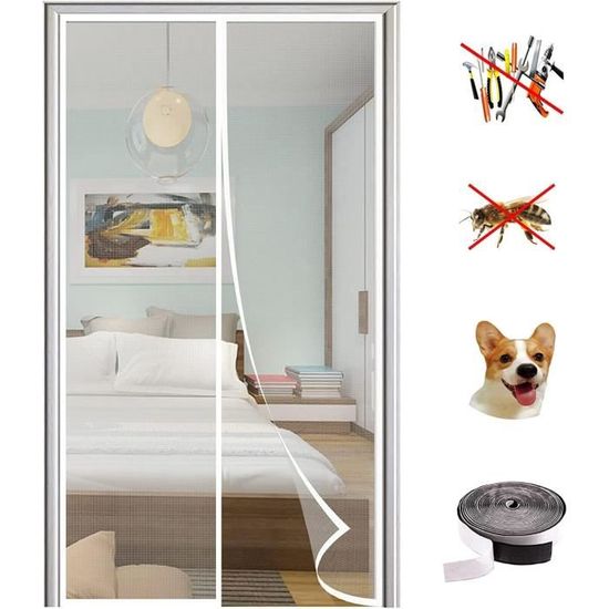 Moustiquaire Magnétique Pour Porte 175 X 189 Cm Rideau Anti