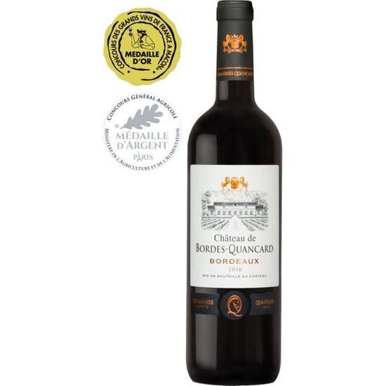 Château de Bordes Quancard 2016 - Bordeaux - Vin Rouge - 75cl - La cave ...