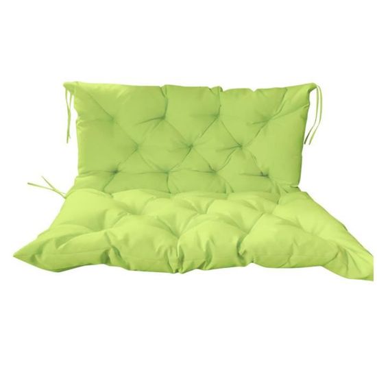 Coussin De Banc Jardin Épais Imperméable 180 Cm Vert - Confort Doux Pour Canapé Extérieur, Terrasse Ou Balcon