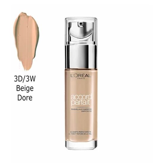 L'Oréal Paris Accord Parfait Puder – 3D Beige Media-Clara, 9 G | Kompaktes Make-up-Puder