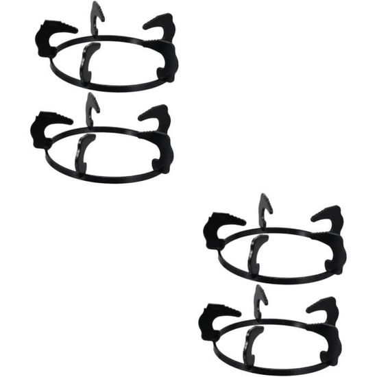 Lot De 2 Supports Universels Pour Cuisinière à Gaz - En Métal Argenté - 19,3 Cm En Diagonale - Pour Petites Casseroles Et Bouilloires - 2