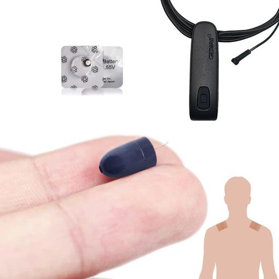 Oreillette Espion Invisible CooMax VIP Pro - Micro Écouteur Caché 1.2x0.68cm, Pour Examens Ou Appels Discrets