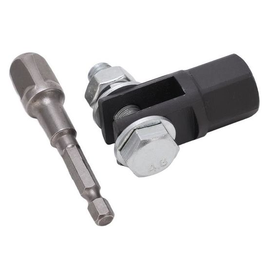 Adaptateur de Cric à Ciseaux Akozon, Adaptateur de Cric à Ciseaux de Voiture de 1/2 Pouce, Adaptateur de Perceuse à Douille de Cric à Ciseaux pour Adaptateur de Perceuse de Cric