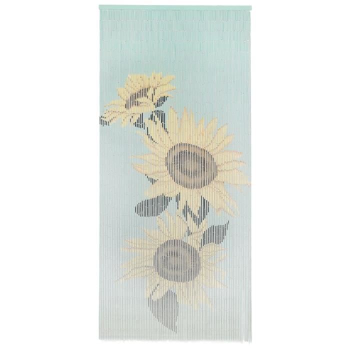 Rideau de porte contre insectes Bambou 90x200 cm