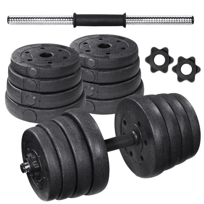 BESPORTBLE 30 kg haltères musculation réglable