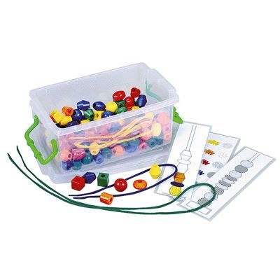 Atelier de perles a enfiler