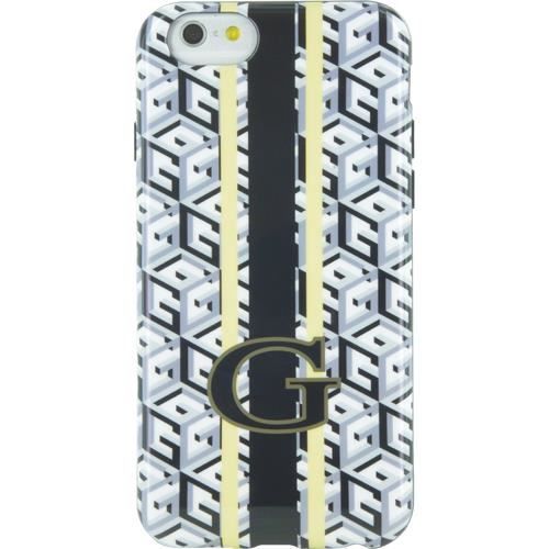 GUESS Coque semi-rigide imprimé cubique - Pour iPhone 6 / 6S - Noir et Blanc