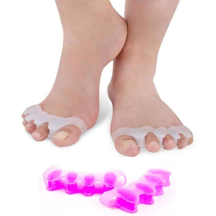 Soin des pieds Vital Foot – correcteur séparateurs doigts Pied Gel Silicone podología Yoga blanc 330346