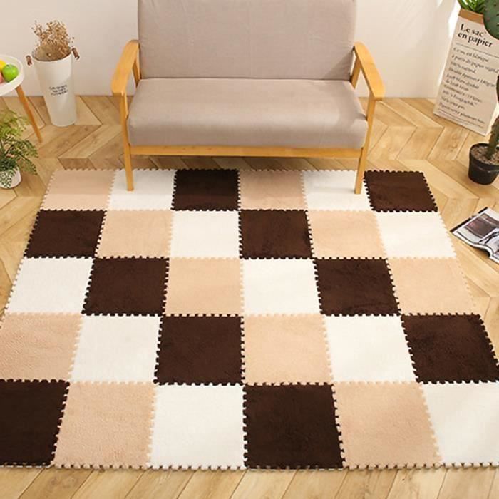 Tapis Chambre À Coucher Complète Chevet Enfants Ramper Puzzle En Peluche Plancher De Mousse Carré Salon Couture MULTICOLORE Ve34868