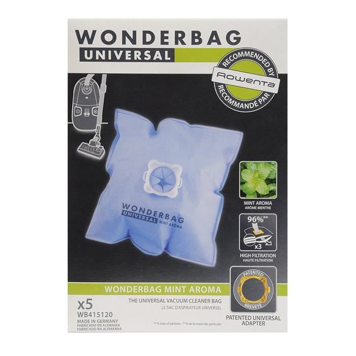 WB415120 Sacs aspirateur Wonderbag Fresh Line x 5