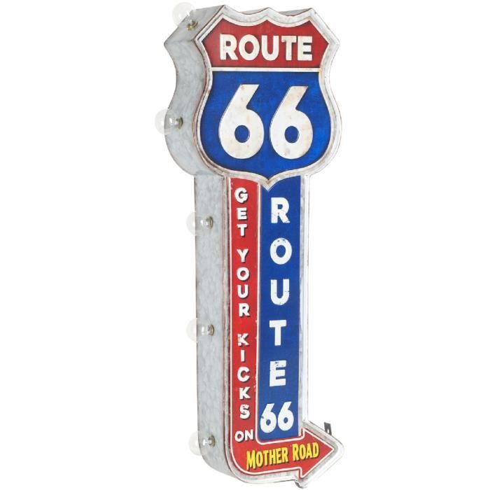 Enseigne lumineuse Route 66