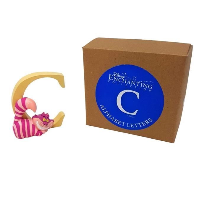 Officiel sous Licence Baptême Cadeau Emballé Céramique Disney Cheshire Chat Lettre Alphabet C