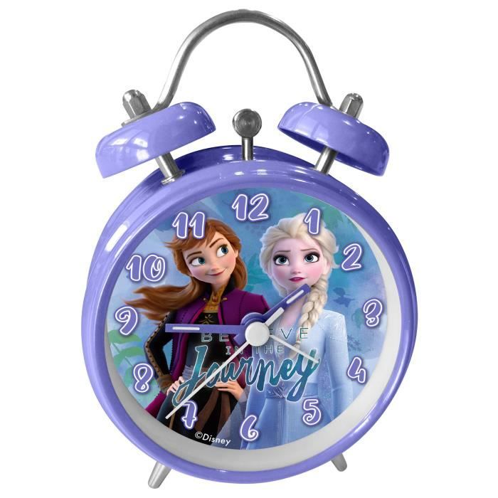 Disney réveil Frozen II junior 9 x 13 cm acier violet