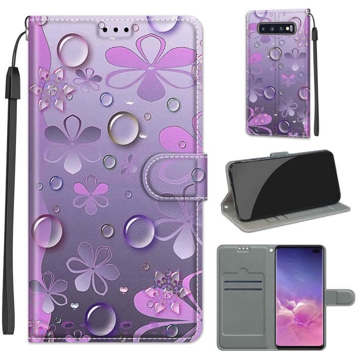 Peint Housse Étui pour Samsung Galaxy S10 Plus - S10+ 6.3\
