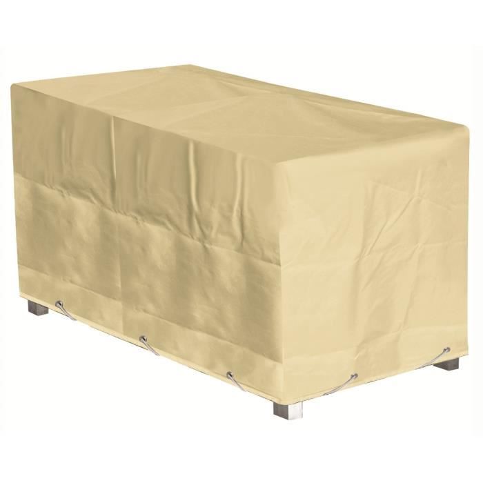 GREEN CLUB Housse de protection pour table - 180x90x65 cm - Beige