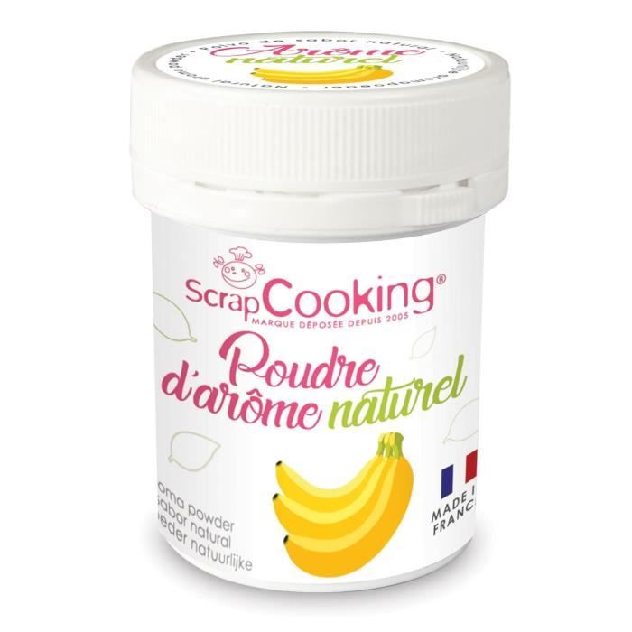 Arôme alimentaire naturel en poudre Banane - Scrapcooking {couleur}