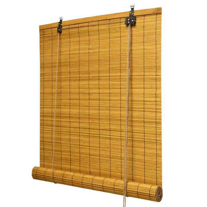 Store bambou SolDecor B86 90x220cm bambou - Klemmfix sans perçage