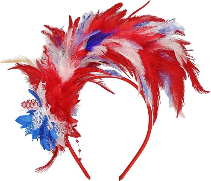 Bandeau Art Déco Femme Années 1920 Avec Plumes De Paon - Accessoire Gatsby Élégant Taille Unique