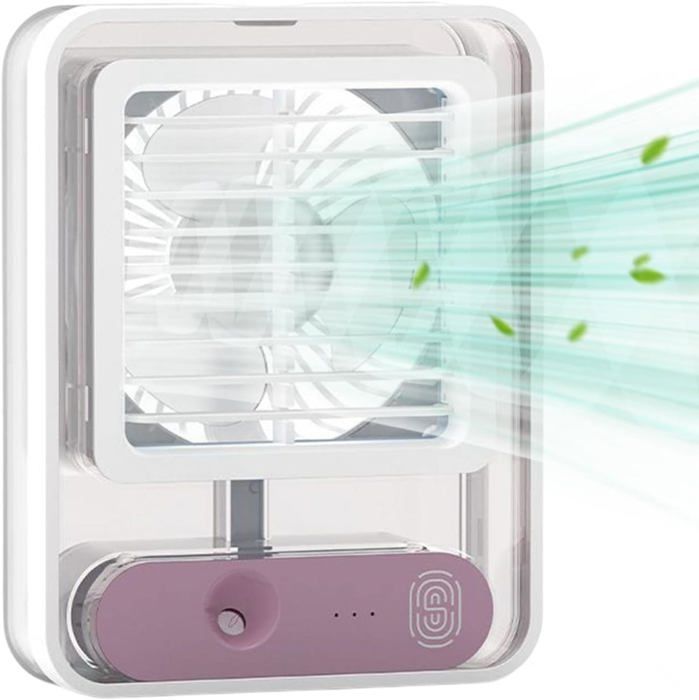 Ventilateur Mural Télécommandé Avec Veilleuse - 3 Vitesses, Oscillant, Rechargeable - Pour Chambre, Bureau, Garage