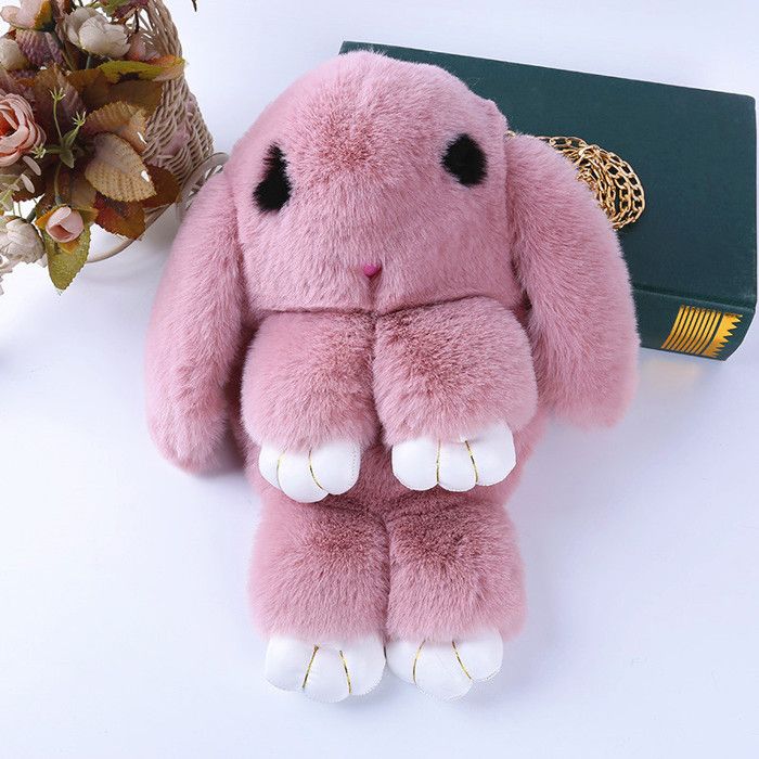 Boîte De Rangement Porte-clés Lapin Pour Poils D'Animaux - Décoration Mignonne Pour Sac à Dos, Clés - 3