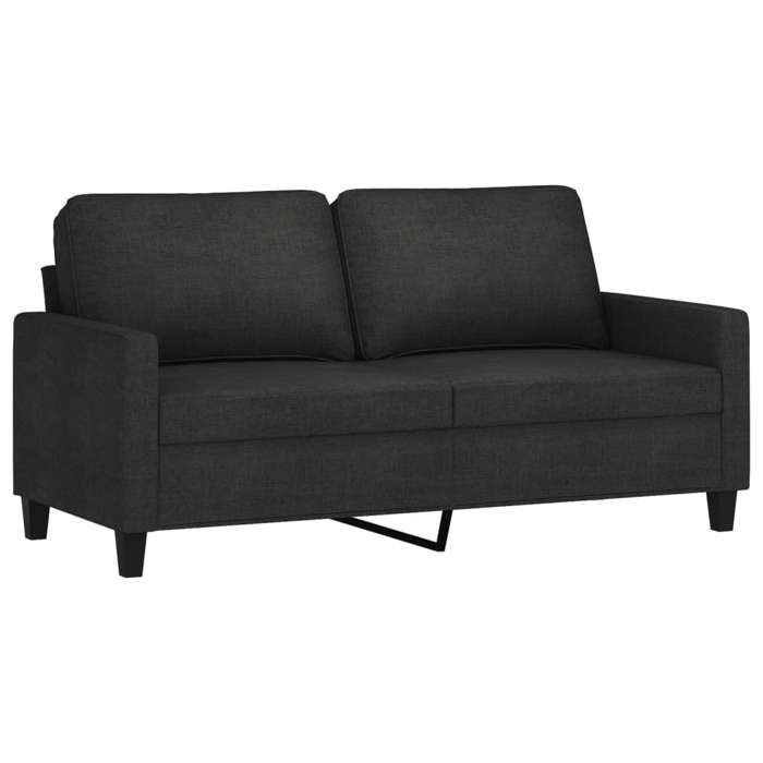 BEAU Canapé à 2 places Noir 140 cm Tissu SS0000237816