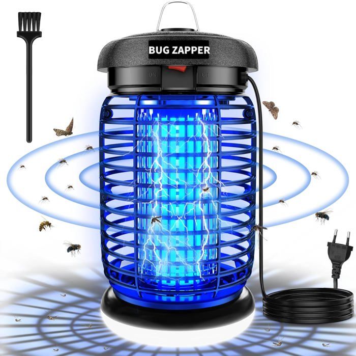 Lampe Anti Moustique éclairage intégré Lampe Anti Mouche 4200V 15W UV Tueur Insectes Électrique Anti Insectes - Jardin Lampe Anti Moustique éclairage intégré Lampe Anti Mouche 4200V 15W UV Tueur Insectes Électrique Anti Insectes - Jardin