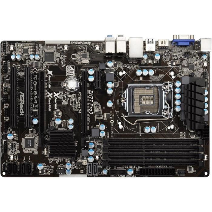 Carte mère ASRock ZH77 Pro3 Intel H77 LGA 1155 4xDDR3 32GB ATX - Asrock