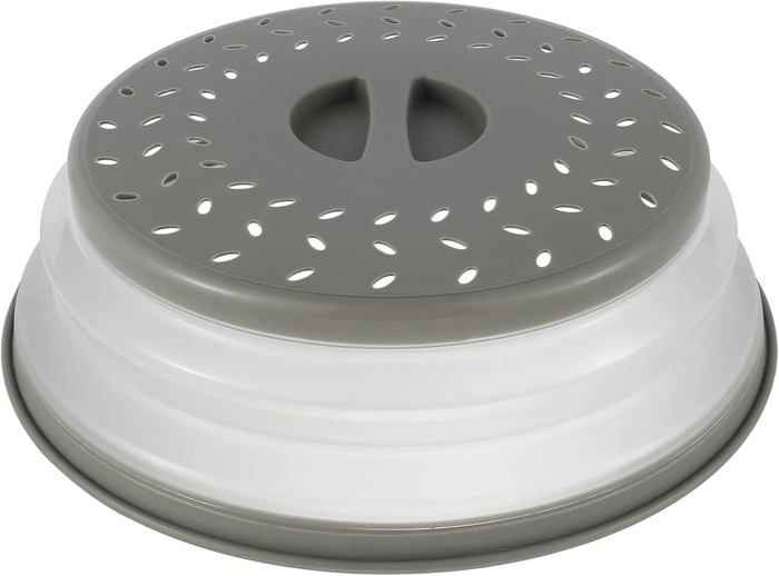 Couvercle Micro-Ondes Rétractable Merle - Diamètre 27cm - Anthracite - Compatible Lave-Vaisselle