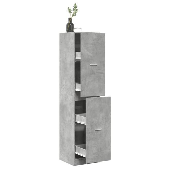vidaXL Armoire dapothicaire gris béton 40x41x174 5 cm bois ingénierie coffre dapothicaire meuble dapothicaire coffre à 3309648